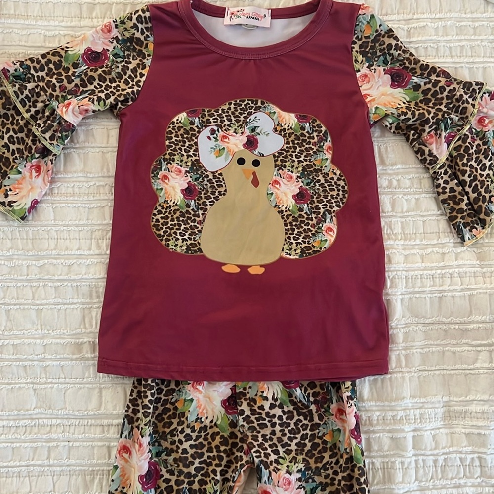 2T Thanksgiving, boutique toddler outfit